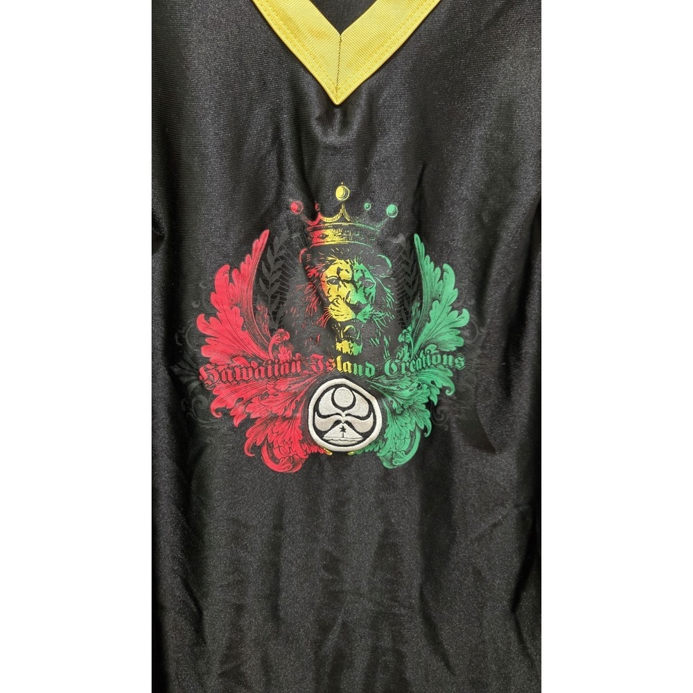 Hawaiian Island Creations HIC Rasta Lion Jersey Tank Top Womens Large Custom Fit - Picture 2 of 4